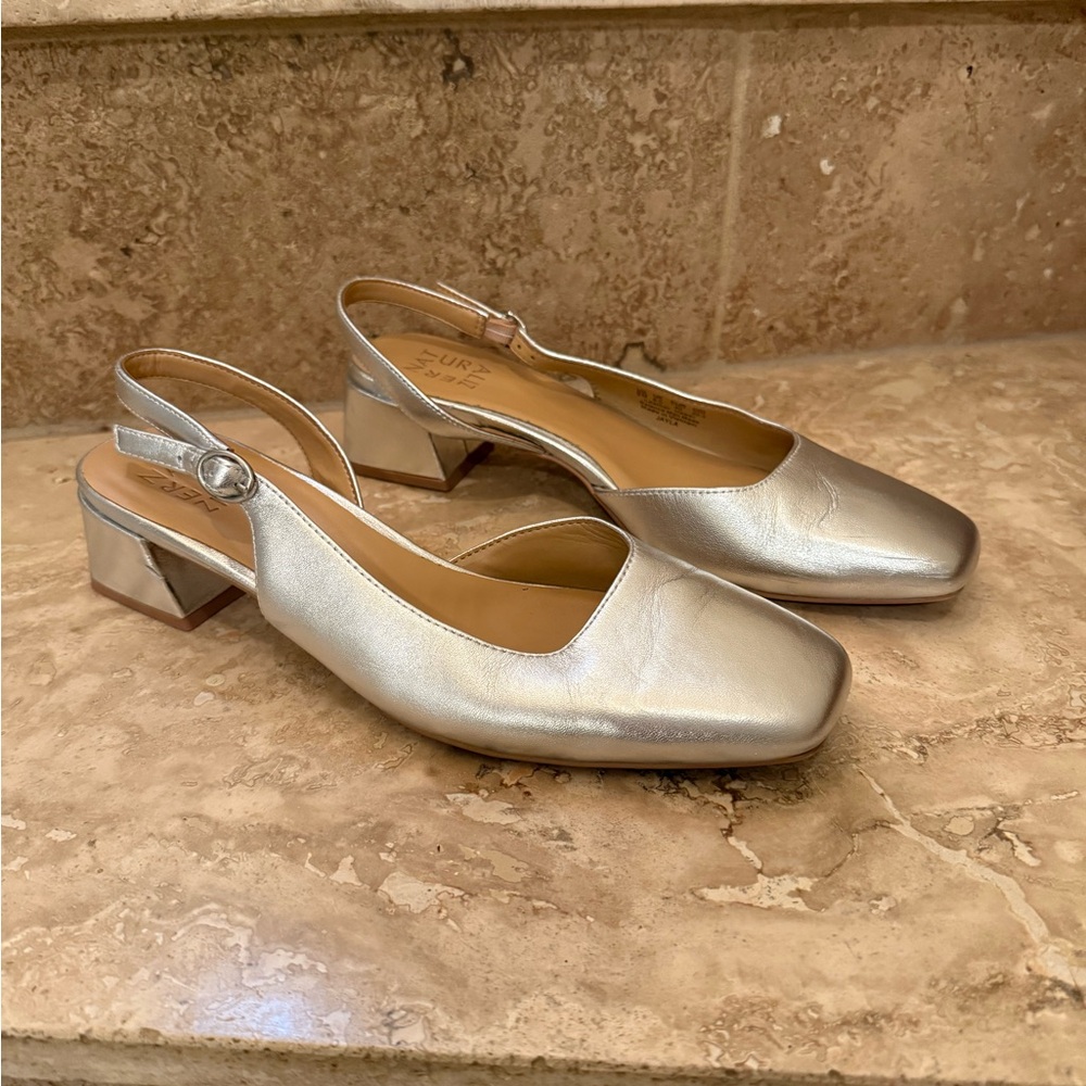 Naturalizer Silver Women's Slingback Shoes